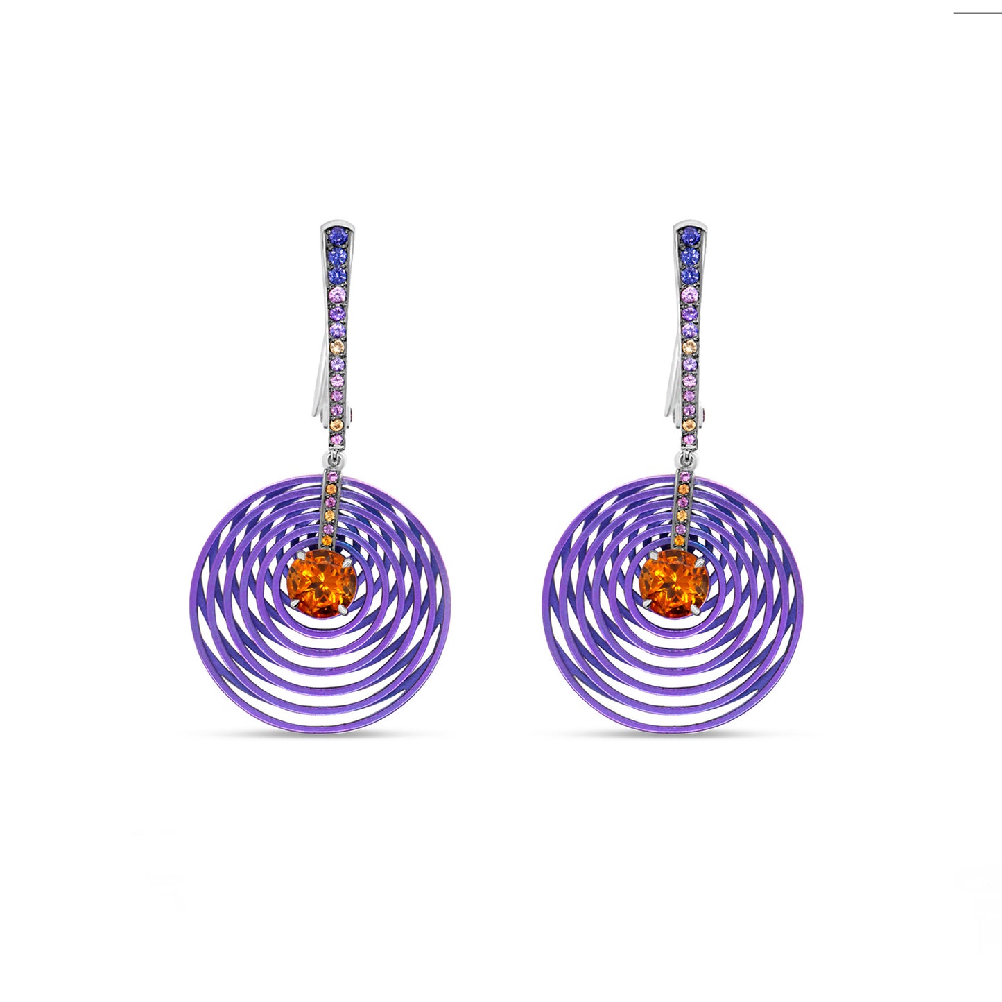 BOUCLES D'OREILLES TITANE ONDINE