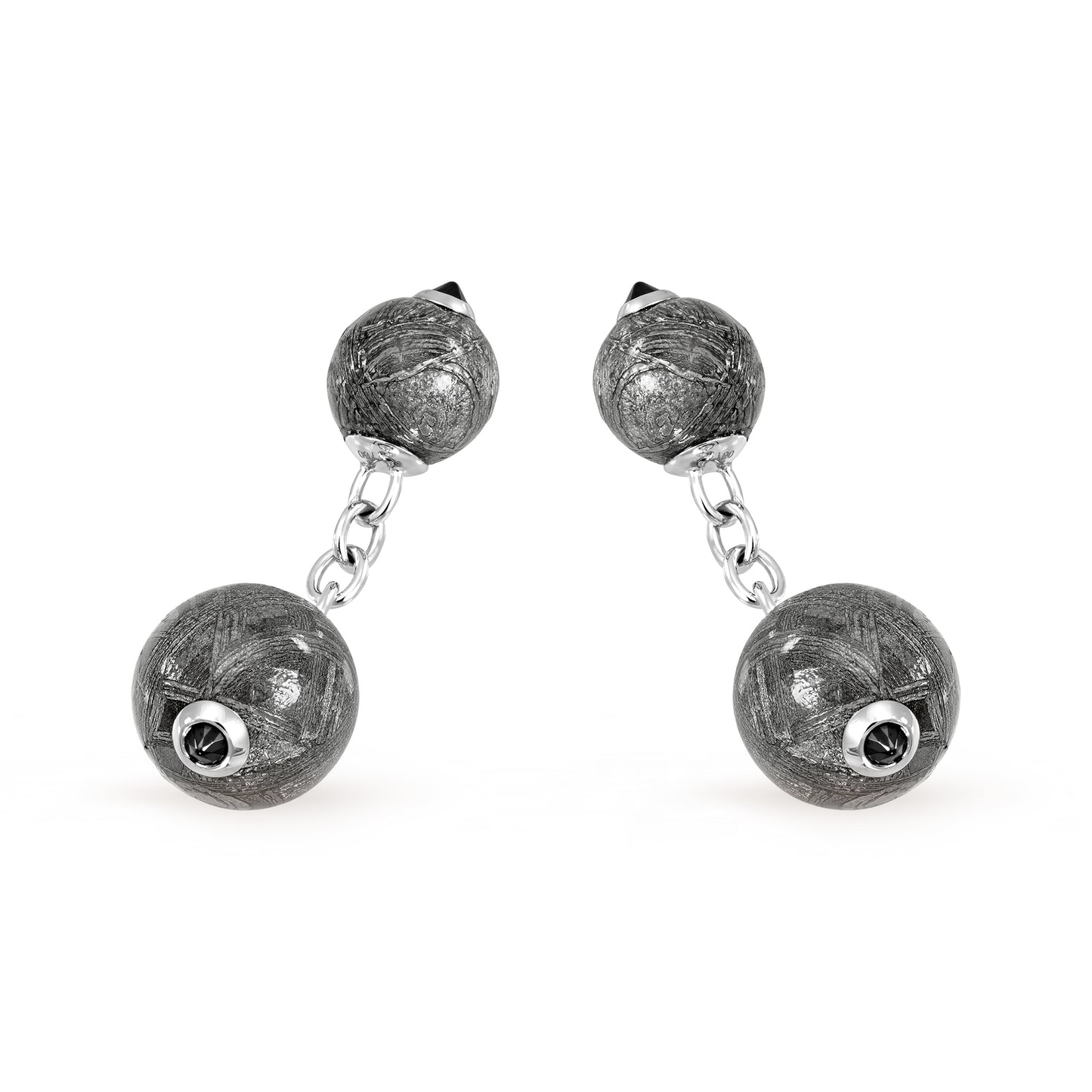 METEORITE SPINELLES CUFFLINKS
