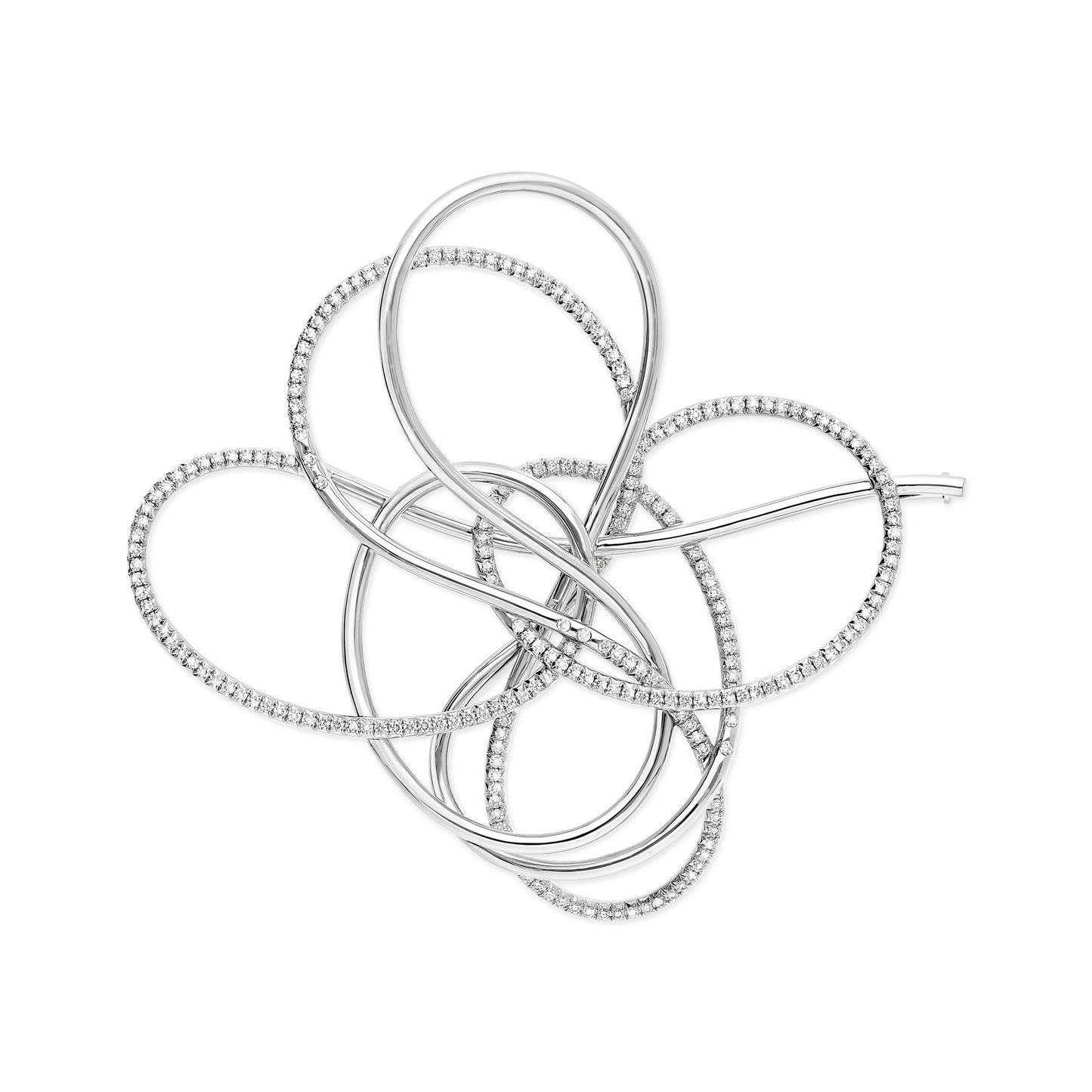 SHADOW & LIGHT KNOT BROOCH