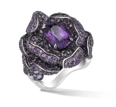 BAGUE ROSE BÄUMER - SAPHIR VIOLET