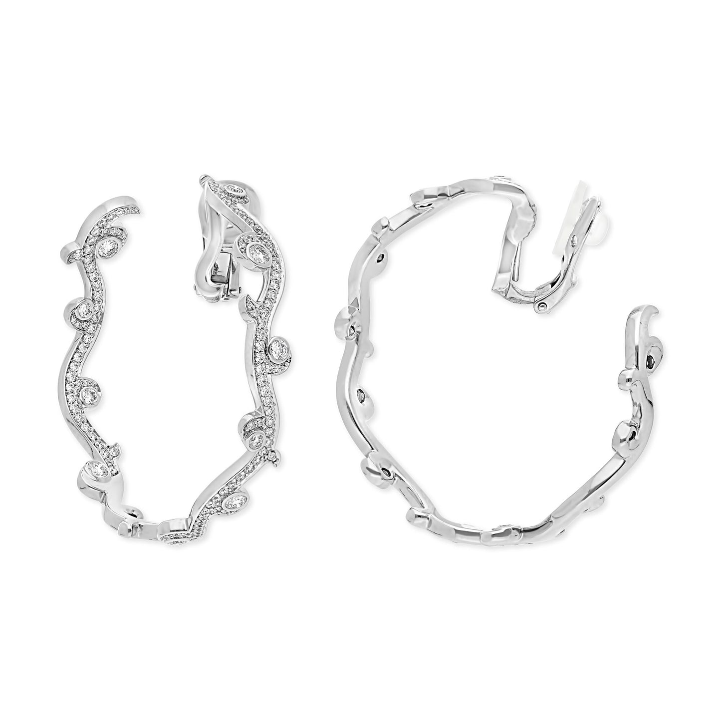 OMBRE & LUMIÈRE HOOP EARRINGS