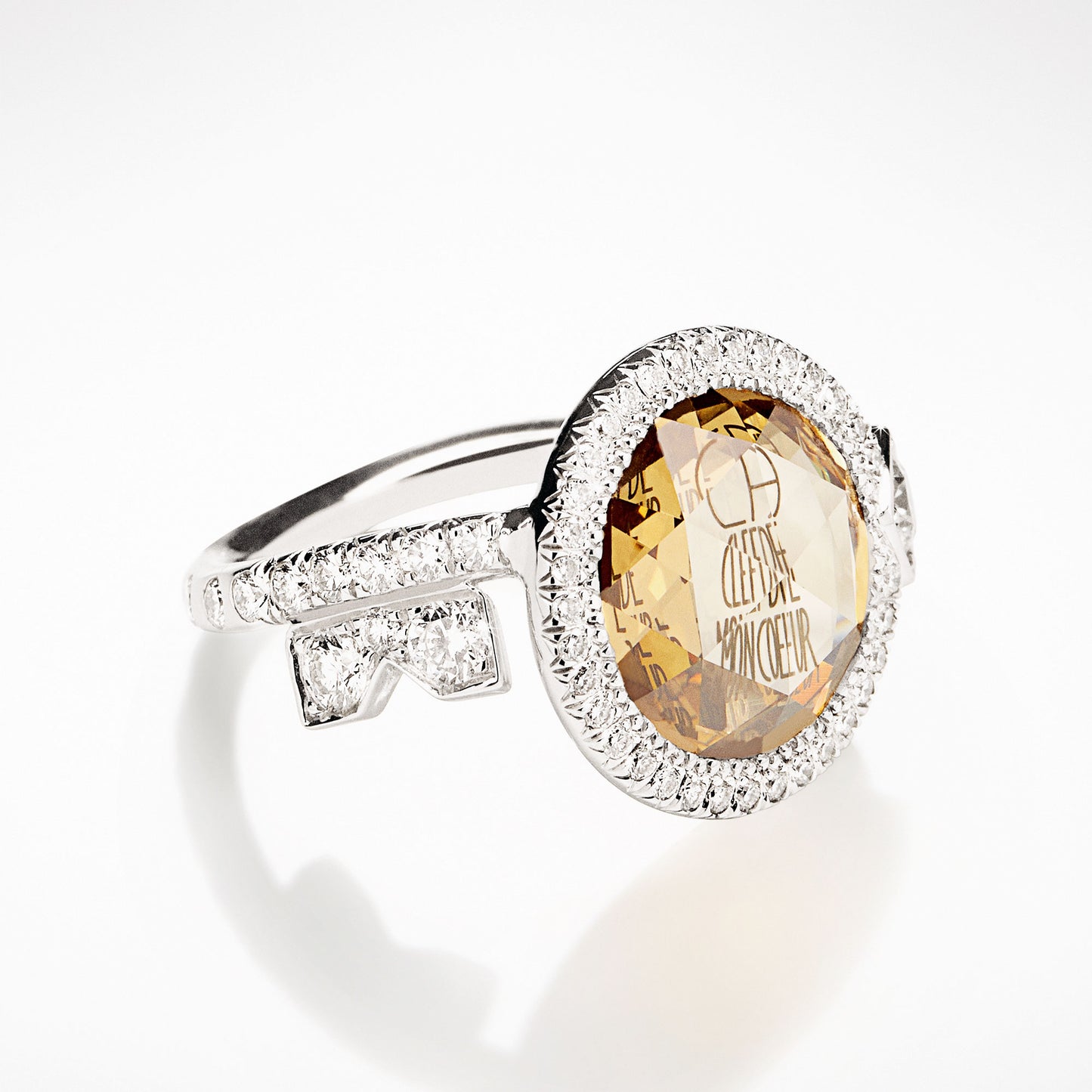 SOLITAIRE CLÉ DE MON COEUR TATTOED DIAMOND