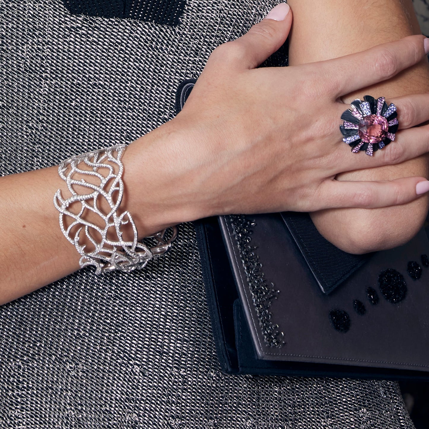 OMBRE & LUMIERE VEGETAL LARGE BRACELET