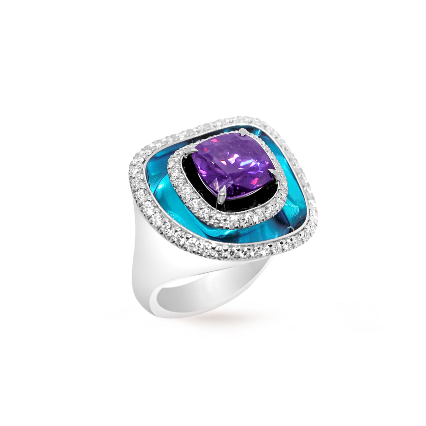 SMALL TITANE LAGON RING