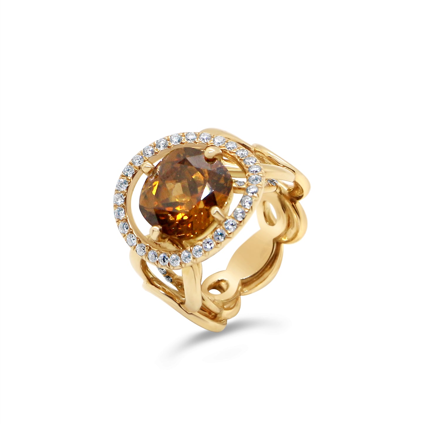 SOLITAIRE ANNEAUX CHAINE