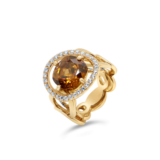 SOLITAIRE ANNEAUX CHAINE