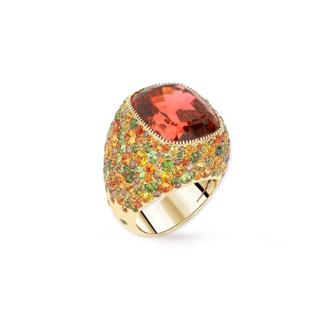 BAGUE À LA FOLIE CARDINALE