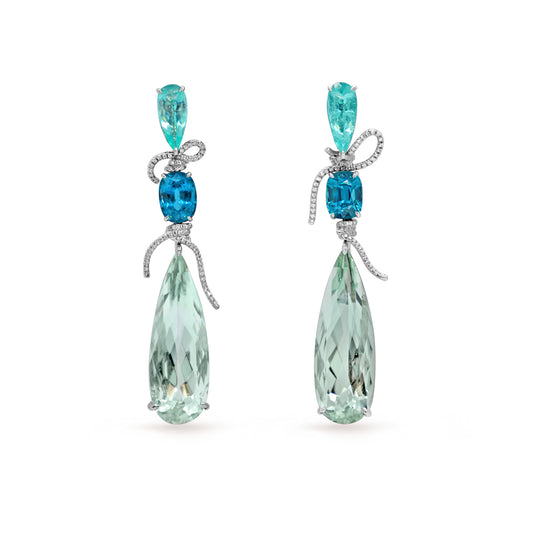 BOUCLES D'OREILLES ONDES MARINES