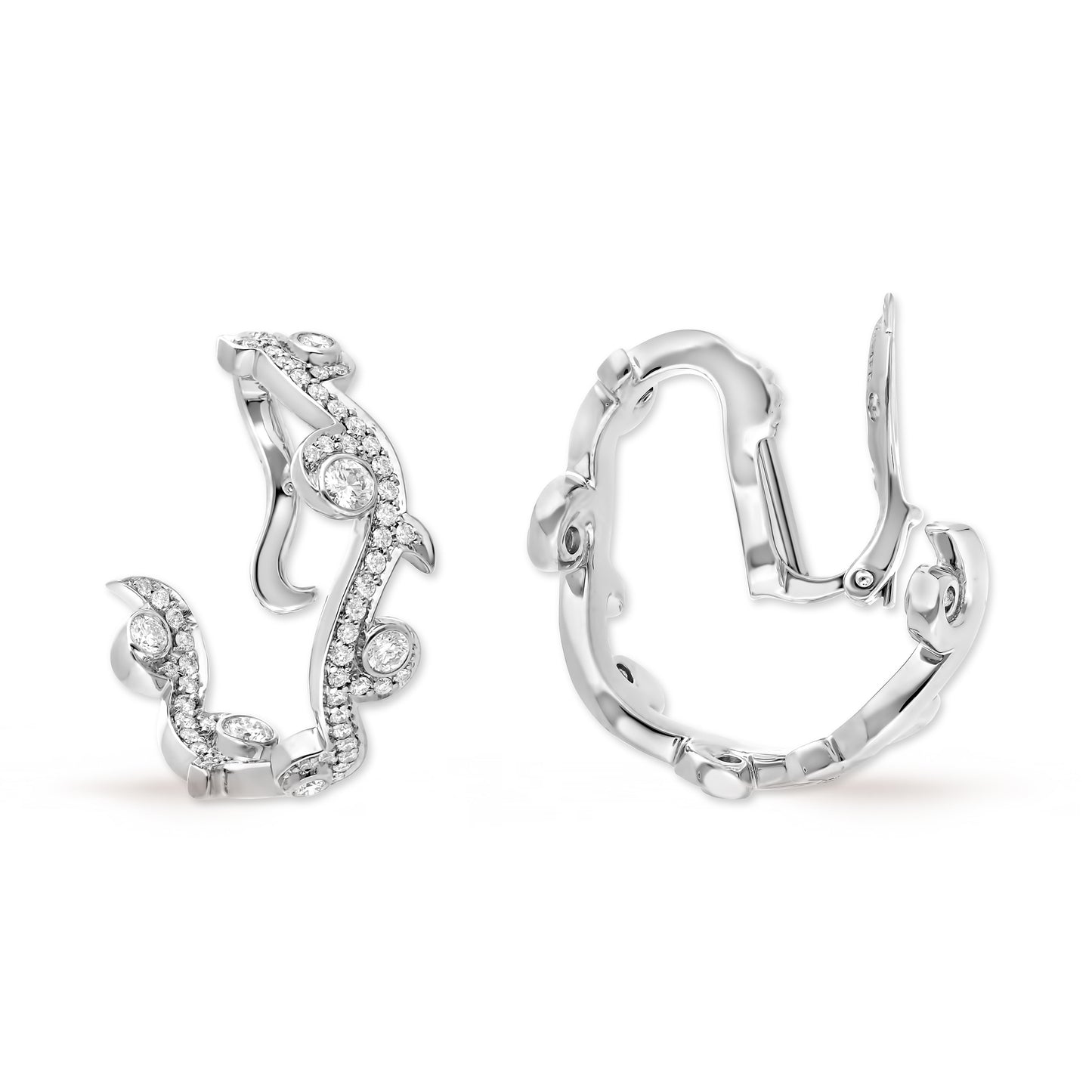 OMBRE & LUMIÈRE HOOP EARRINGS