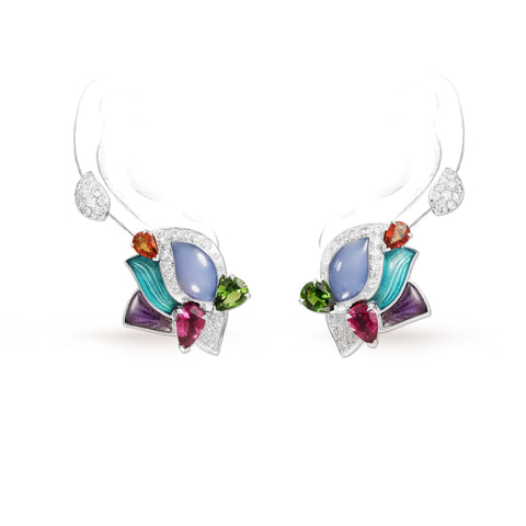 JARDIN ENCHANTE LOTUS EARRINGS