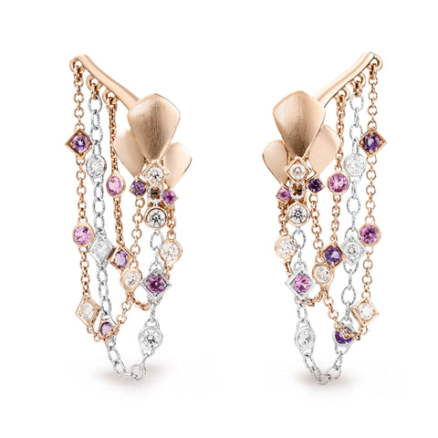 BOUCLES D'OREILLES PENDANTES CHAINES