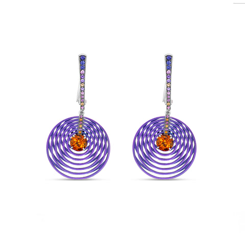 BOUCLES D'OREILLES TITANE ONDINE