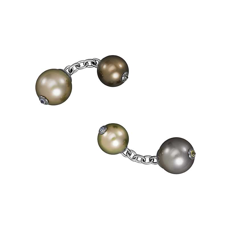 BOUTONS DE MANCHETTES PERLES DE TAHITI 3