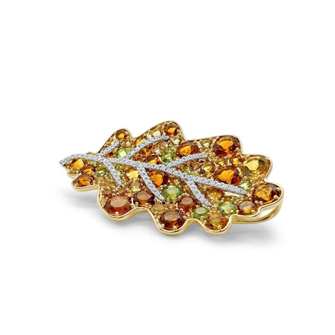FEUILLE DE CHÊNE BROOCH
