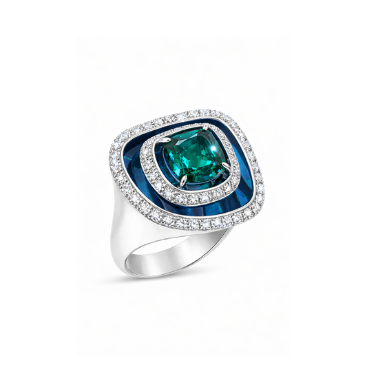 SMALL TITANE LAGON RING