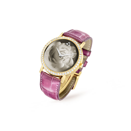 MONTRE DAGUERRÉOTYPE ROSE