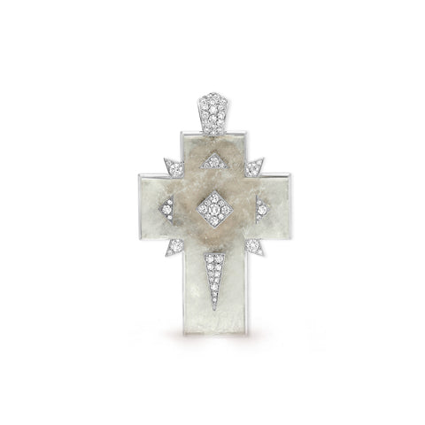 PENDENTIF GOOD GIRL - BAD GIRL CROIX CRISTAL