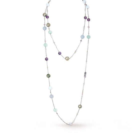 SAUTOIR AQUA PERLES LAGOON