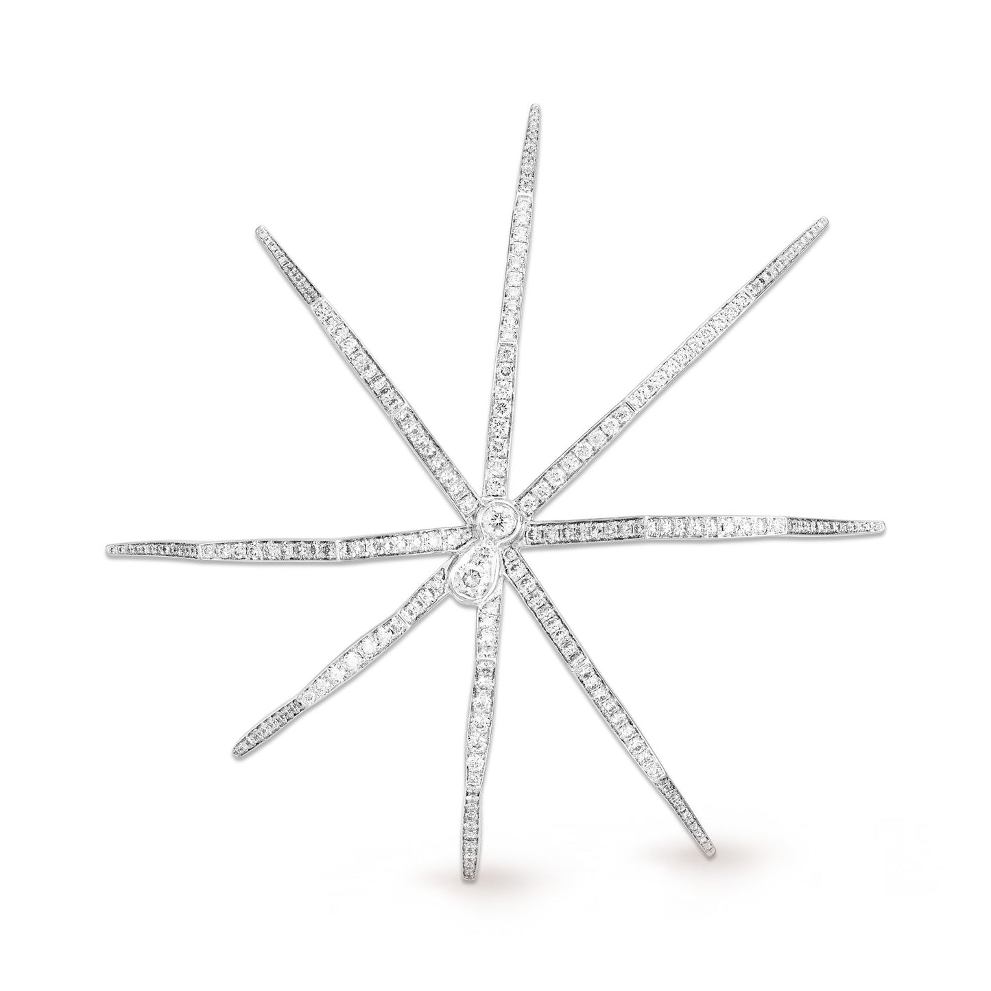 BROCHE GOOD GIRL - BAD GIRL ARAIGNÉE LARGE OR BLANC
