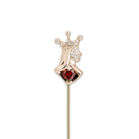 REINE DE COEUR TIE PIN