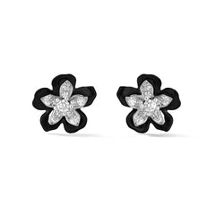 CHERIE BLOSSOM DIAMOND BUTTON EARRINGS