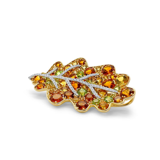 BROCHE FEUILLE DE CHÊNE