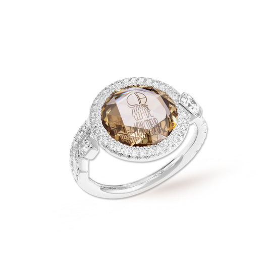 SOLITAIRE NOEUD D'ÉCOUTE DIAMANT TATOUÉ