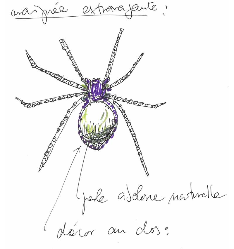 GOOD GIRL BROOCH - BAD GIRL EXTRAVAGANT SPIDER - Bäumer Vendôme