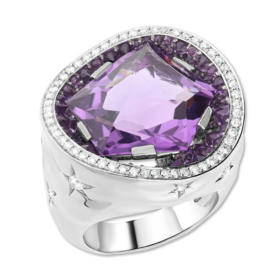 Amethyst outlet geode ring
