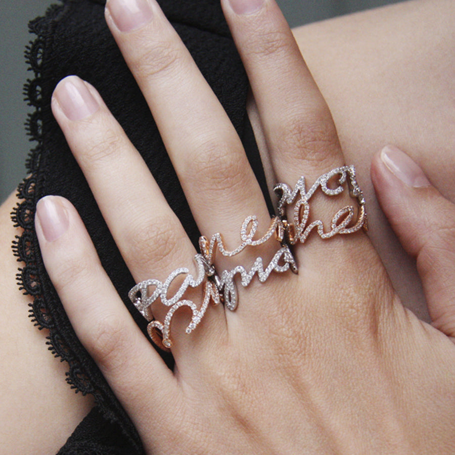 Bague ecriture online