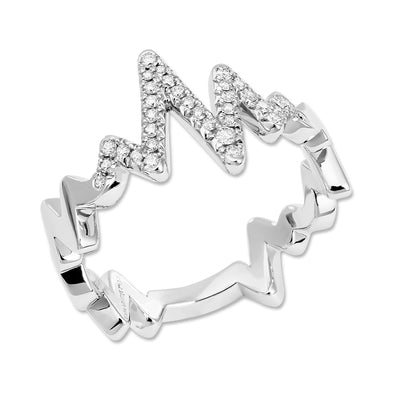 Bague battement top de coeur